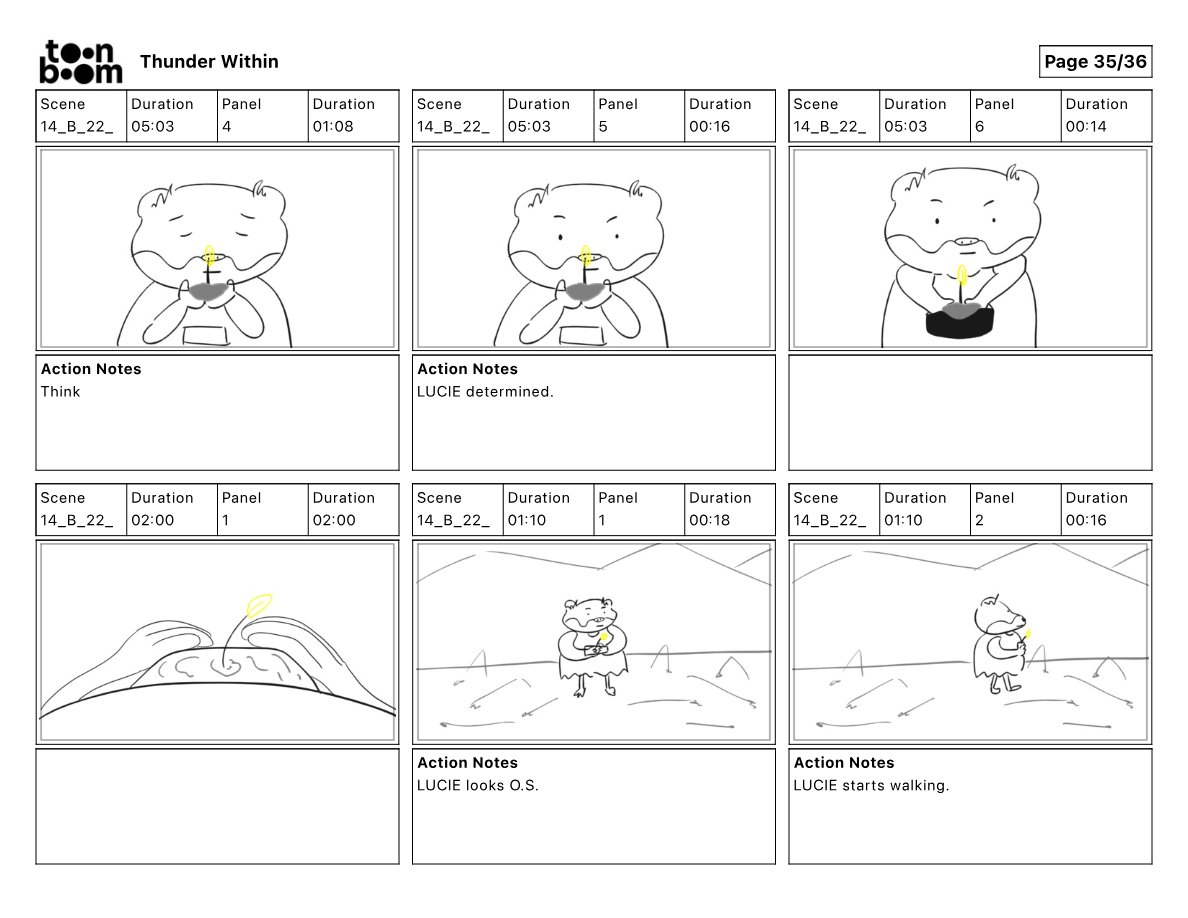 Thunder Within storyboard frame 35